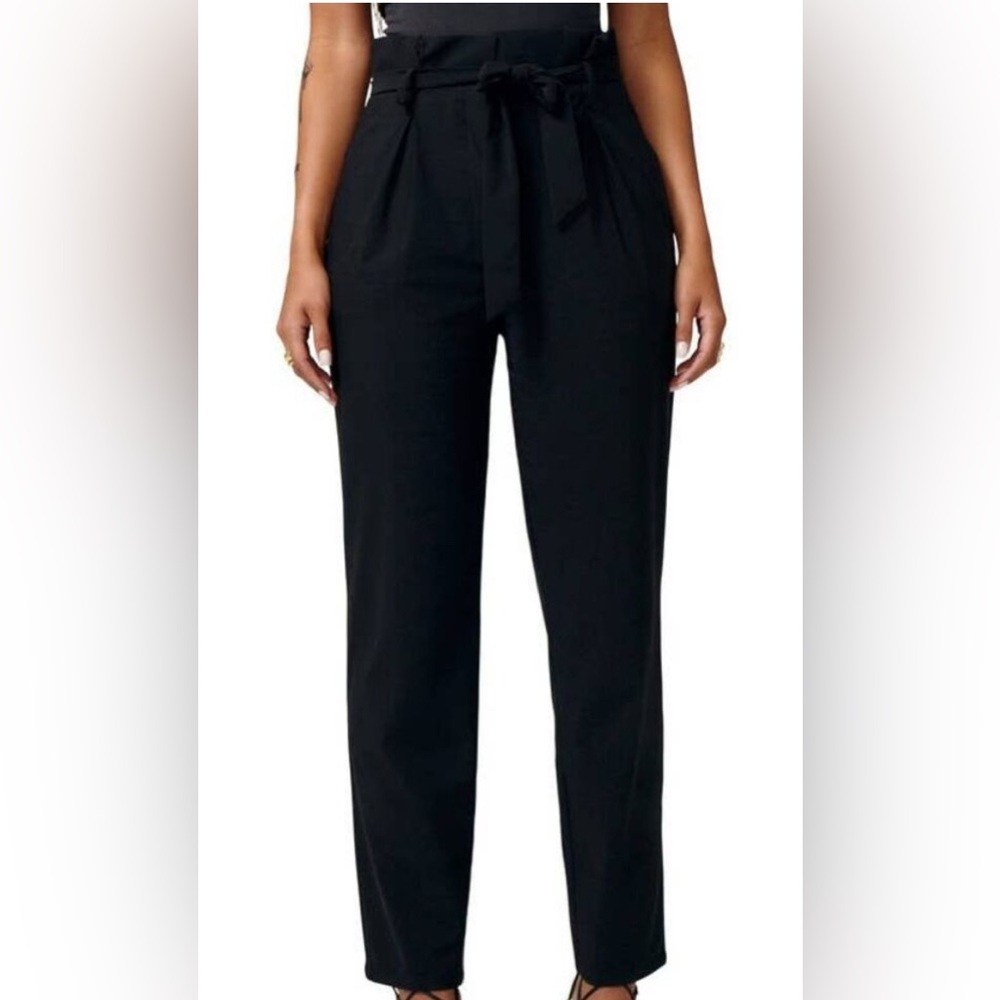 Lita by Ciara black paperbag pants. Black, high waisted. Size 10.